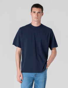 T-SHIRT OVERSIZE STRETCH AZUL