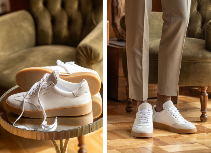 SAPATILHA BRANCA ESTILO RETRO