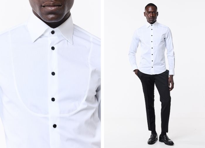 CAMISA SMOKING C/ BABETE E CASA BOTÃO DE PUNHO CAMISA SMOKING C/ BABETE E CASA BOTÃO DE PUNHO