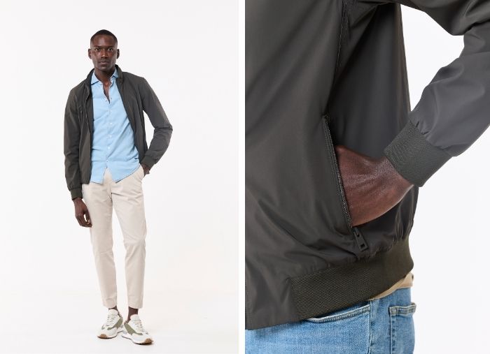 CASACO PARKA TECIDO TÉCNICO VERDE CASACO PARKA TECIDO TÉCNICO VERDE