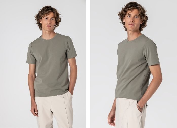 POLO DE LINHO SLIM FIT AZUL