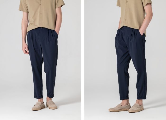 POLO DE LINHO SLIM FIT AZUL