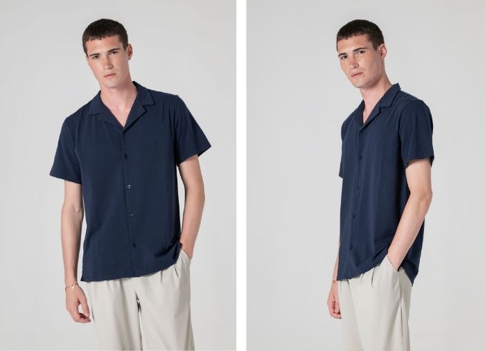 POLO DE LINHO SLIM FIT AZUL POLO DE LINHO SLIM FIT AZUL