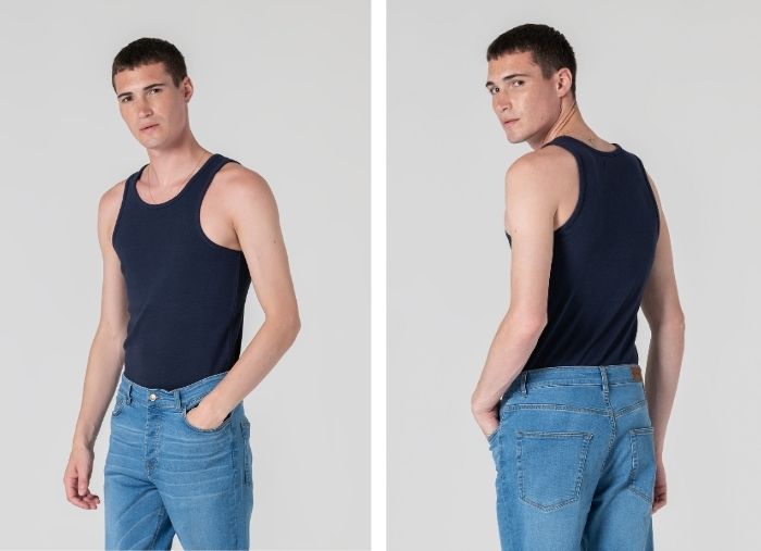 POLO DE LINHO SLIM FIT AZUL POLO DE LINHO SLIM FIT AZUL