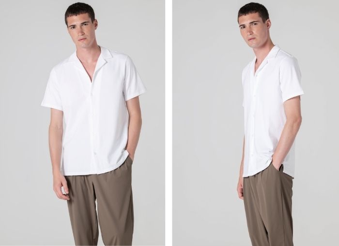 POLO DE LINHO SLIM FIT AZUL