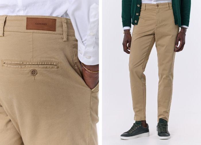 CAL&Ccedil;A CHINO SLIM FIT CAMEL