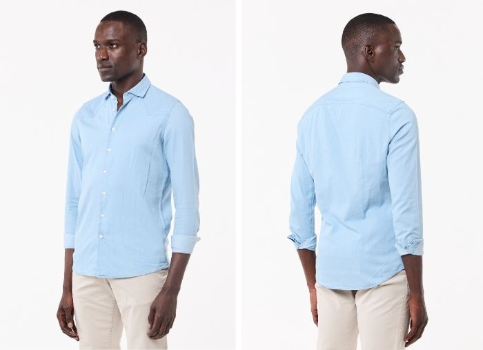 CAMISA DE GANGA CLARA