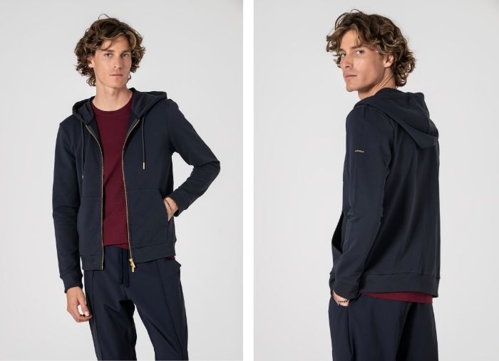 POLO DE LINHO SLIM FIT AZUL