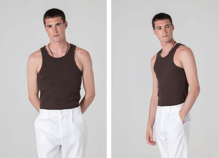 POLO DE LINHO SLIM FIT AZUL