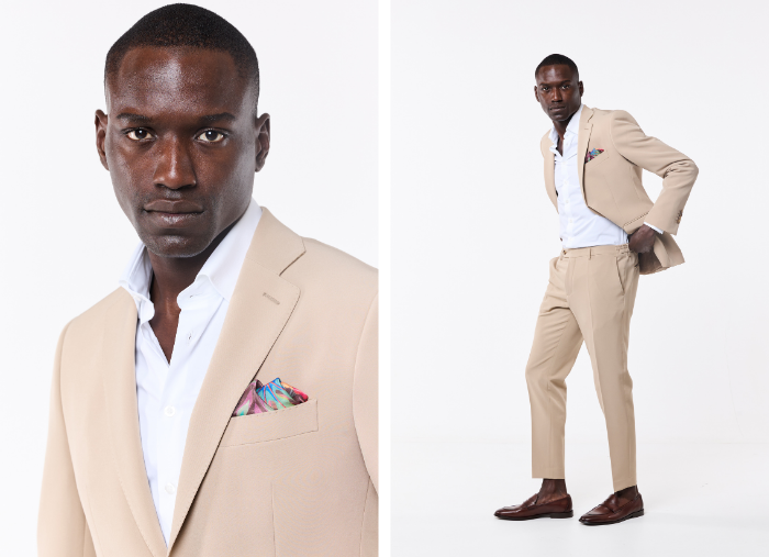 FATO SLIM FIT BEGE (PICK STITCH)