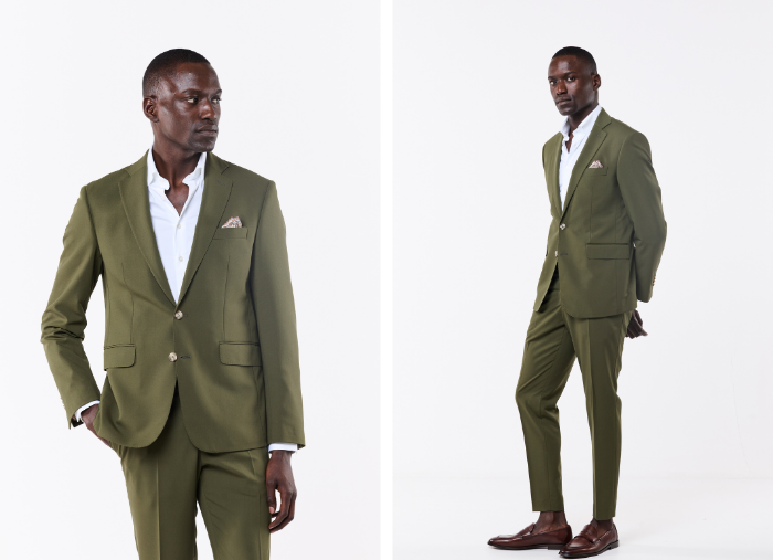 FATO SLIM FIT VERDE OLIVA (PICK STITCH) FATO SLIM FIT VERDE OLIVA (PICK STITCH)