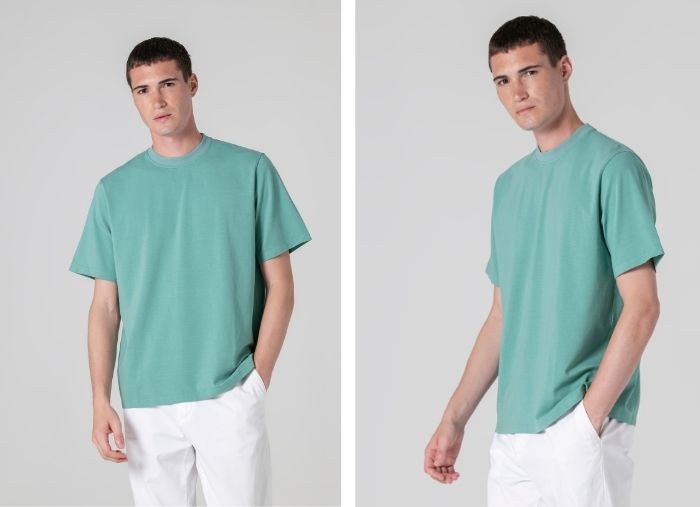 POLO DE LINHO SLIM FIT AZUL