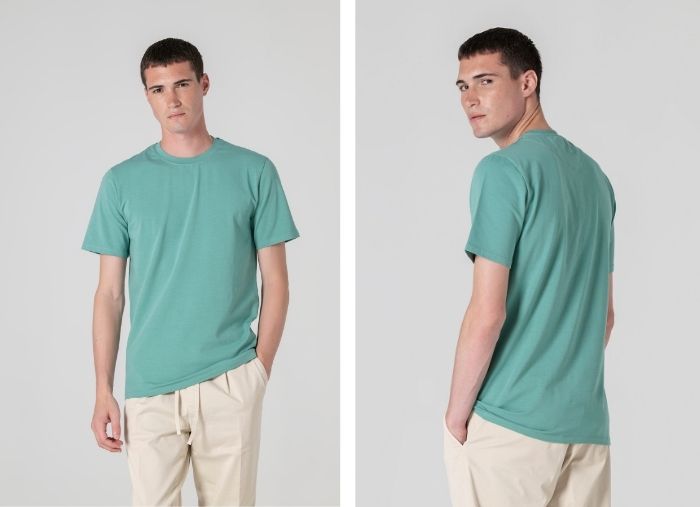 POLO DE LINHO SLIM FIT AZUL